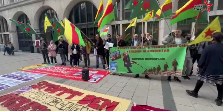 Kürt kanallarına yönelik saldırının protestoları devam ediyor