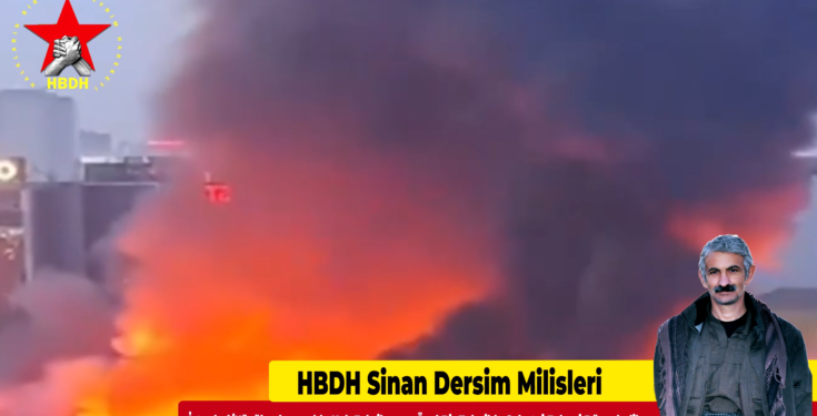 HBDH milisleri İstanbul’da bir fabrikayı ateşe verdi