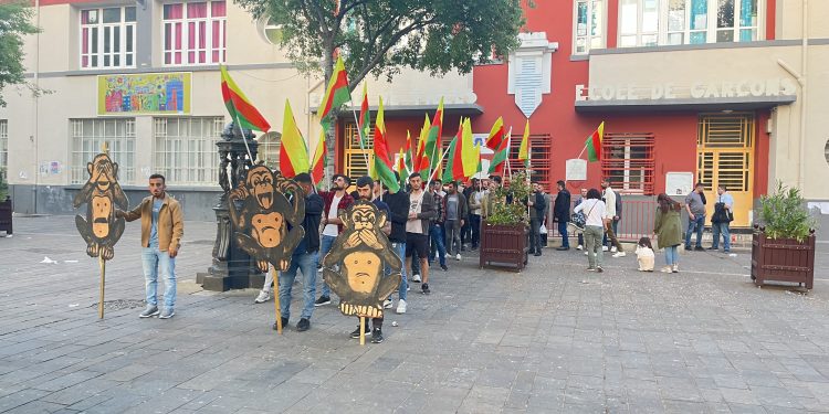 Marsilya TCŞ’den Kürt gençleri için eylem