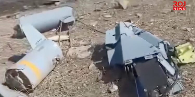 İşte gerillanın düşürdüğü SİHA’nın enkazı