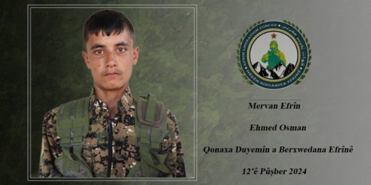 HRE savaşçısı Mervan Efrîn şehit düştü