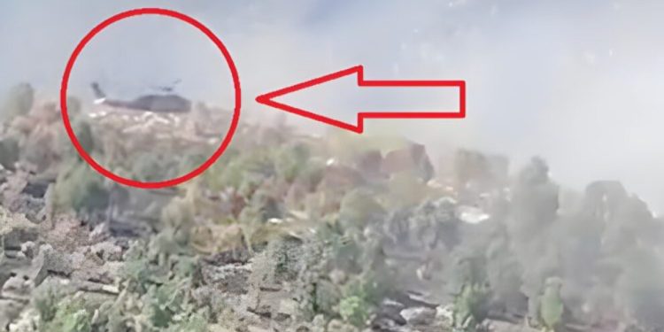 Amêdiye’de helikopterle sevkiyat görüntülendi