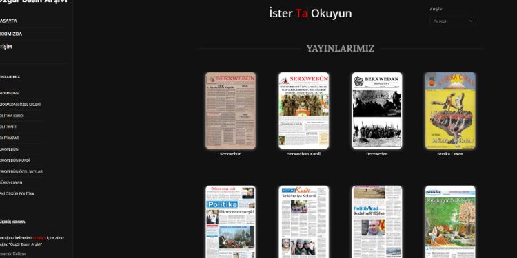 Özgür Basın Arşivi dijital ortamda