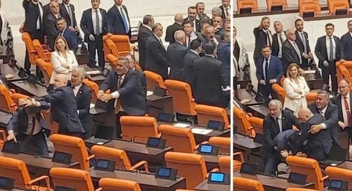 DEM Partili Bozan’a Meclis’te yumruklu saldırı