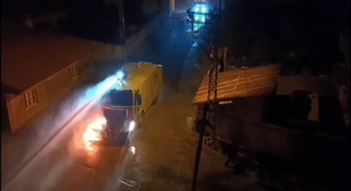 Gever’de gençler polisle çatıştı