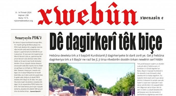 Xwebûn’un 238’inci sayısının konusu ‘işgal’