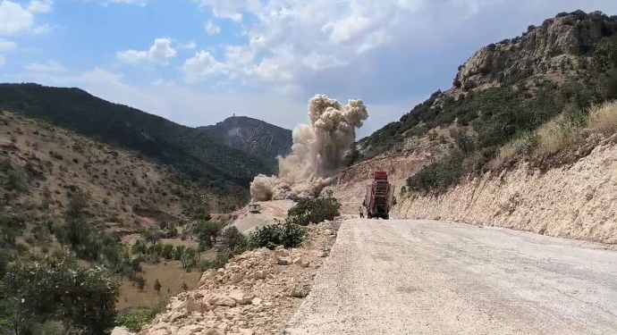 Türk Devleti Gabar’da dinamitlerle orman kıyımı gerçekleştiriyor