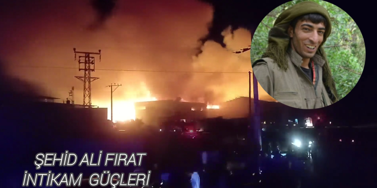 Şehid Ali Fırat İntikam Güçlerinden Manisa’da Eylem