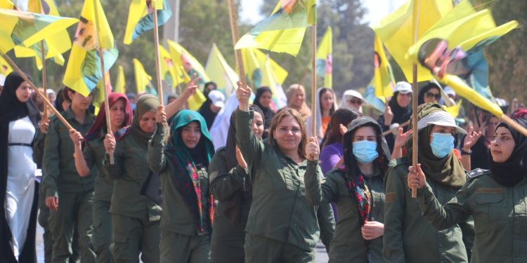 Arap Genç Kadınlar, Önder APO’nun fiziki özgürlüğü için kitlesel bir yürüyüş gerçekleştirdi