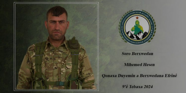 HRE Savaşçısı Soro Berxwedan Şehid Düştü