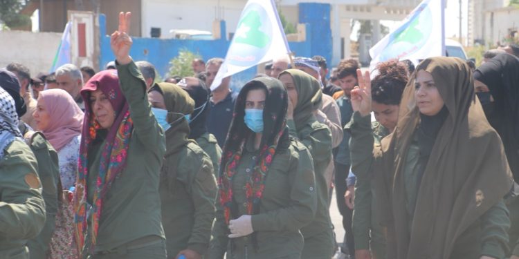 Minbic’de Türk devletinin saldırıları kınandı