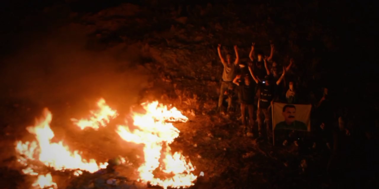 Silêmanî gençlerinden 15 Ağustos kutlaması