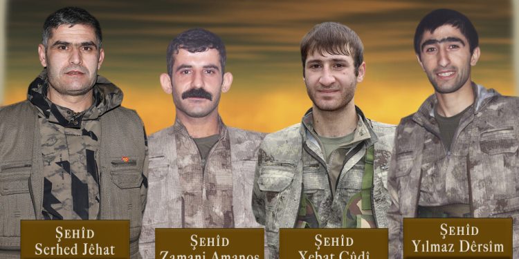 HPG Botan Şehitlerinin Kimlik Bilgilerini Açıkladı