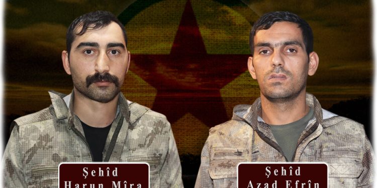 “Azad ve Harun yoldaşlarımızın değerli anıları daima mücadelemizde yaşayacaktır”