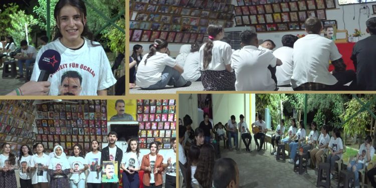 Mexmûr’da gençler öncülüğünde “Önder APO’ya Özgürlük” nöbeti devam ediyor