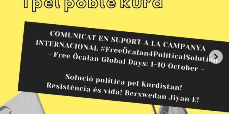 Katalan Gençler’den Önder APO’ya Özgülük Hamlesine katılım çağrısı