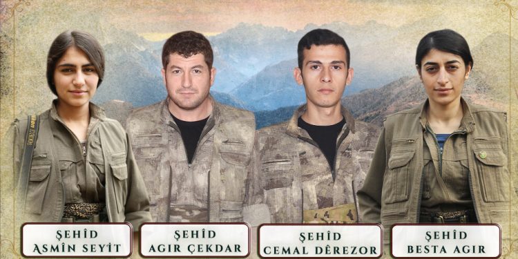 HPG Zap Şehitlerinin Kimliklerini Açıkladı
