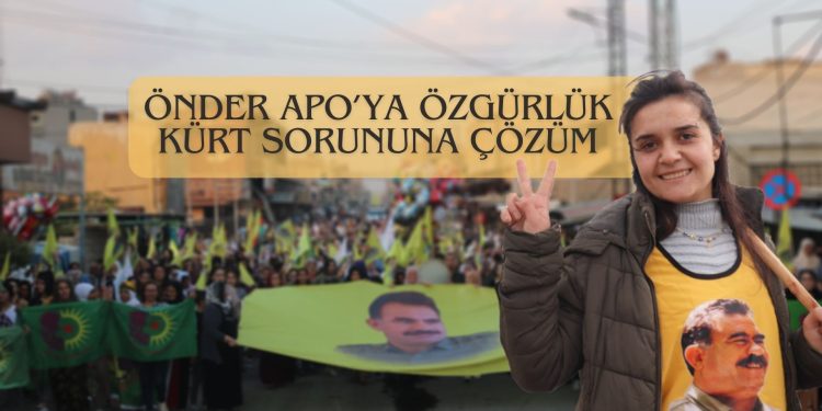 Genç Kadınlar Birliği’nin “Önder APO’ya Özgürlük, Kürt Sorununa Çözüm” kampanyası kapsamında bir yıllık çalışması
