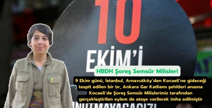HBDH Şoreş Semsûr Milislerinden 10 Ekim Katliamı Şehitleri Anısına Eylem!