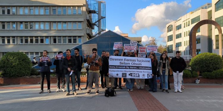 Boğaziçi Üniversitesi Öğrencilerinden, Bağımsız Maden-İş üyesi madencilerle dayanışma!