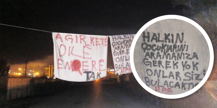 Gever’de Yurtsever Gençlikten Pankart Asma Eylemi