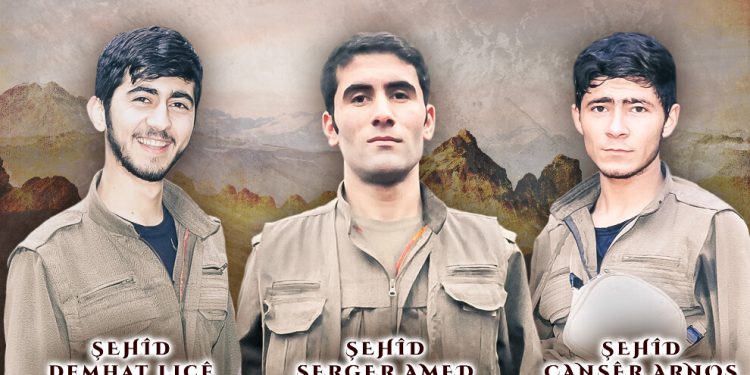 HPG, şehit düşen 3 gerillanın kimlik bilgilerini açıkladı