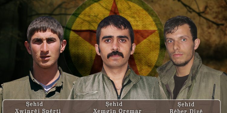 HPG 3 şehidi saygıyla andı