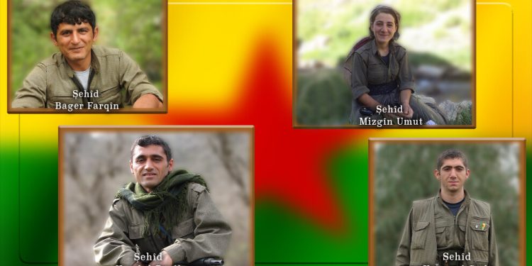 HPG, 4 şehidin kimlik bilgilerini açıkladı