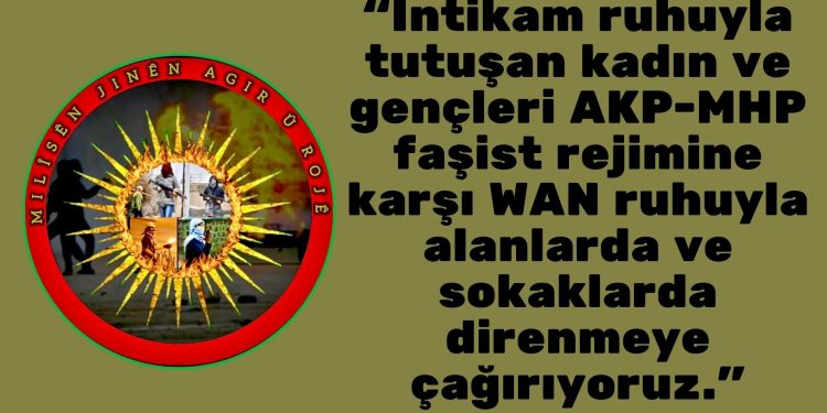 “Yüreği intikam ateşiyle tutuşan tüm kadın ve gençlere çağrımızdır”