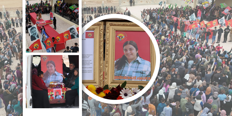 YENİLENDİ:Şehit Ronahî Amanos görkemli bir törenle uğurlandı