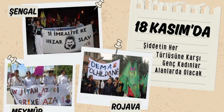 Genç kadınlar 18 Kasım’da kadına yönelik katliamlara karşı alanlarda olacak!