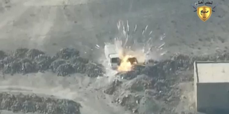 Tişrîn ve Qereqozax’ta havadan eylemin görüntüleri