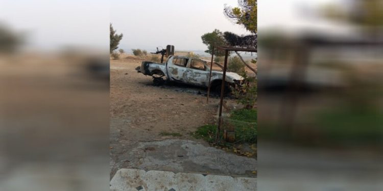 SMO çetelerine ait 2 askeri araç imha edildi