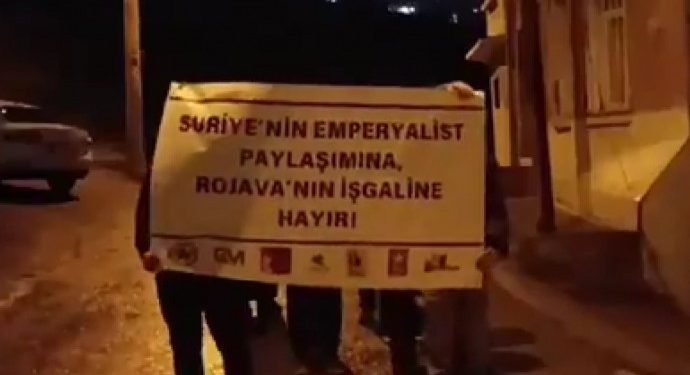 Sosyalist gençler, Rojava’ya dönük saldırıları protesto etti
