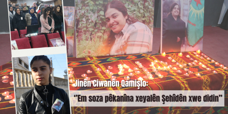 Şehit Ronahî Amanos için Qamışlo’da anma etkinliği gerçekleştirildi