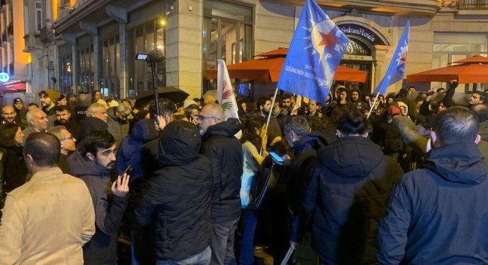 Rojava’ya saldırıları protesto eden kitleye polis saldırısı: 50 gözaltı
