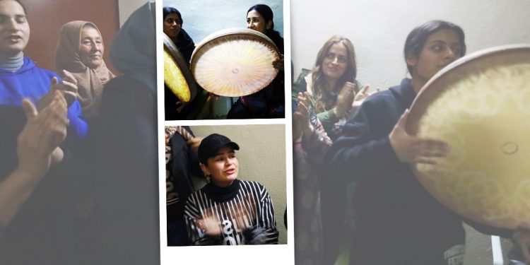 Tişrîn’deki genç kadınlar düşman saldırılarına karşı moral düzenledi