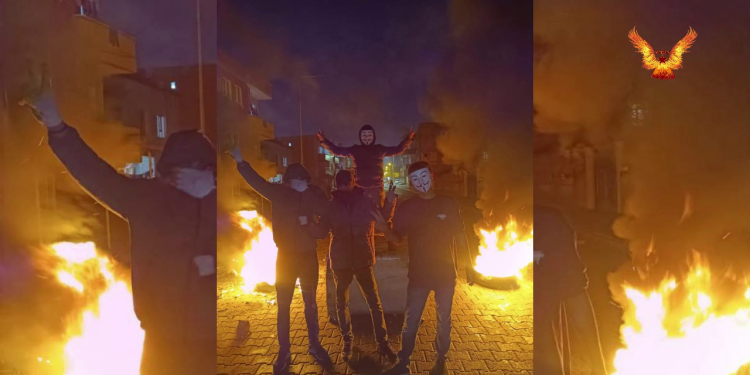 YCWK Êlih birimlerinden kayyım darbesine karşı eylem!