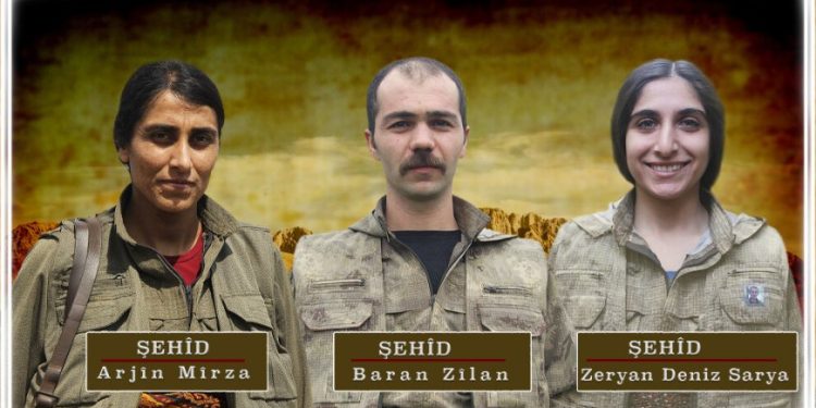 HPG Zap’ta şehit düşen gerillaların kimliğini açıkladı