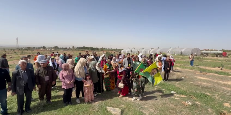 Hesekê halkı 4 Nisan vesilesiyle 200 fidan dikti