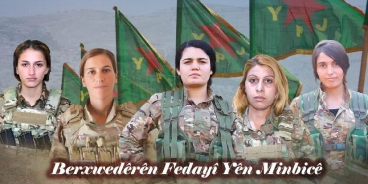 YPJ Minbic şehitlerini saygıyla andı