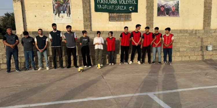 Mexmur’da Şehit Rıza ve Şehit Fuat adına voleybol turnuvası başlatıldı