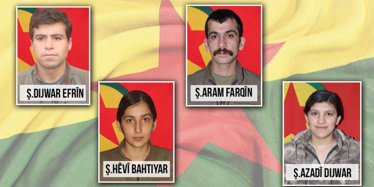 HPG-BİM, 4 şehidi saygıyla andı