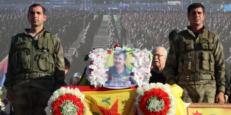 Rojava halkları devrimin öncüsünü uğurladı- yenilendi