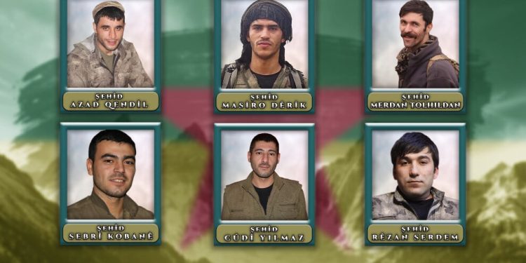 HPG-BİM 6 gerillayı saygıyla andı