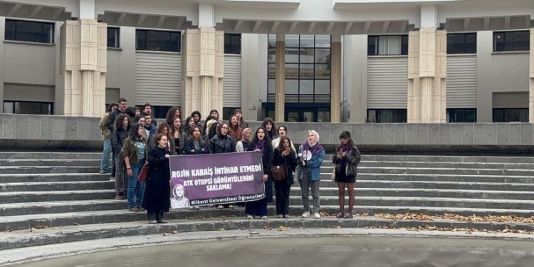Bilkent Üniversitesi’nde Rojin Kabaişe Adalet Eylemi