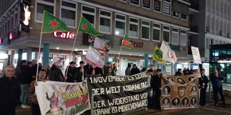 TCŞ NRW’den Dünya Kobanê günü eylemi