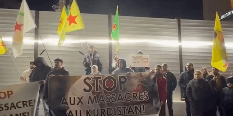 Lozan TCŞ’den Rojava’ya Dönük Saldırılara Karşı Eylem